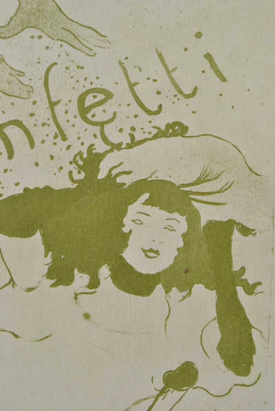 Henri DE TOULOUSE-LAUTREC : Confetti, Gravure originale (photo de détail 5) - Crédit photo : Galerie Art.Paris