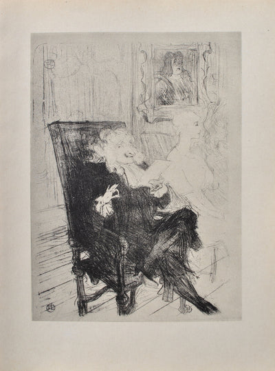 Henri DE TOULOUSE-LAUTREC : Alphonse De Toulouse Lautrec, Gravure originale (vue générale) - Crédit photo : Galerie Art.Paris