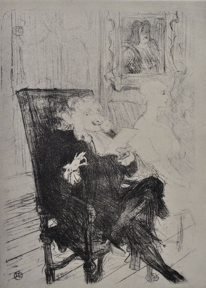 Henri DE TOULOUSE-LAUTREC : Alphonse De Toulouse Lautrec, Gravure originale (photo de détail 2) - Crédit photo : Galerie Art.Paris