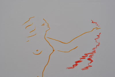 Jean COCTEAU : Déesse nue, Lithographie originale (photo de détail 6) - Crédit photo : Galerie Art.Paris