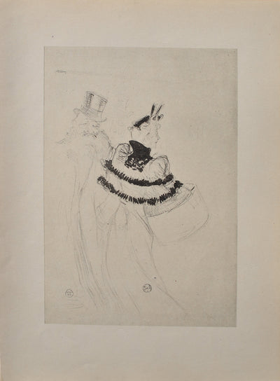 Henri DE TOULOUSE-LAUTREC : La chapelière, Gravure originale (vue générale) - Crédit photo : Galerie Art.Paris