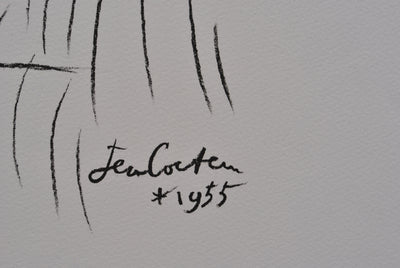 Jean COCTEAU : Les amoureux, Lithographie originale (photo de détail 6) - Crédit photo : Galerie Art.Paris