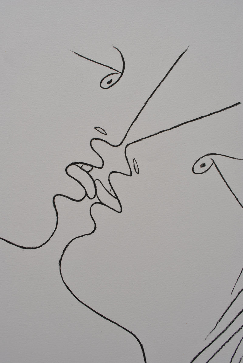 Jean COCTEAU : Les amoureux, Lithographie originale (photo de détail 7) - Crédit photo : Galerie Art.Paris