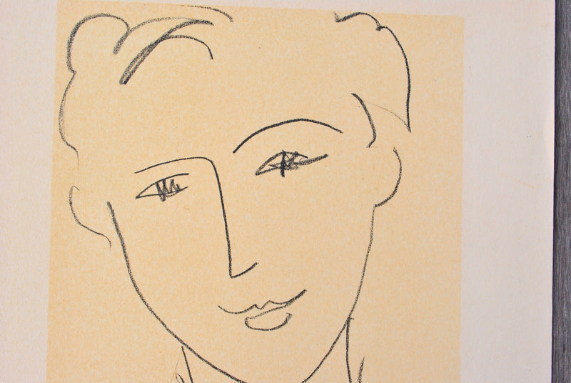 Henri MATISSE : Jeune fille au chignon, Lithographie originale (photo de détail 8) - Crédit photo : Galerie Art.Paris