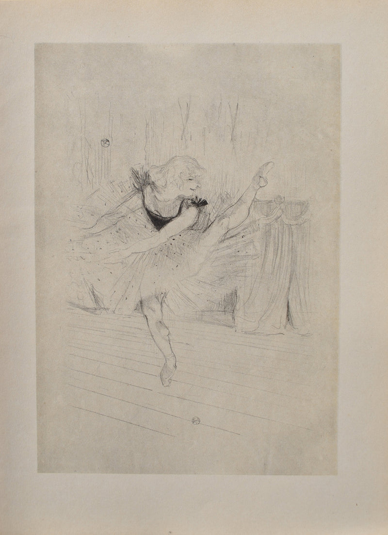 Henri DE TOULOUSE-LAUTREC : La ballerine, Gravure originale (vue générale) - Crédit photo : Galerie Art.Paris