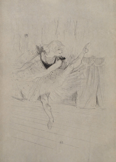 Henri DE TOULOUSE-LAUTREC : La ballerine, Gravure originale (photo de détail 3) - Crédit photo : Galerie Art.Paris