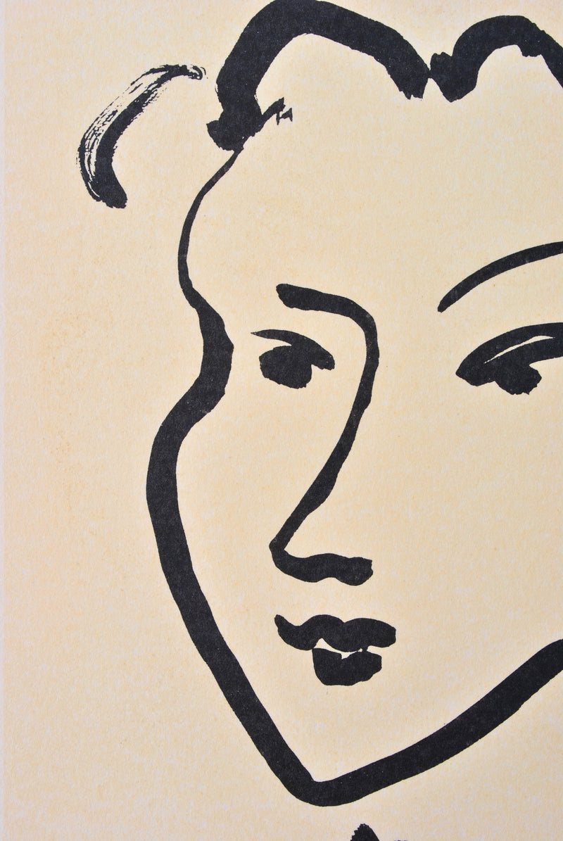 Henri MATISSE : Jeune beautée, Lithographie originale (photo de détail 4) - Crédit photo : Galerie Art.Paris