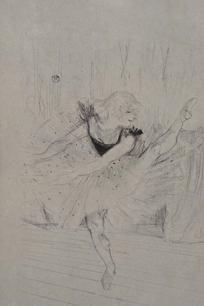 Henri DE TOULOUSE-LAUTREC : La ballerine, Gravure originale (photo de détail 6) - Crédit photo : Galerie Art.Paris