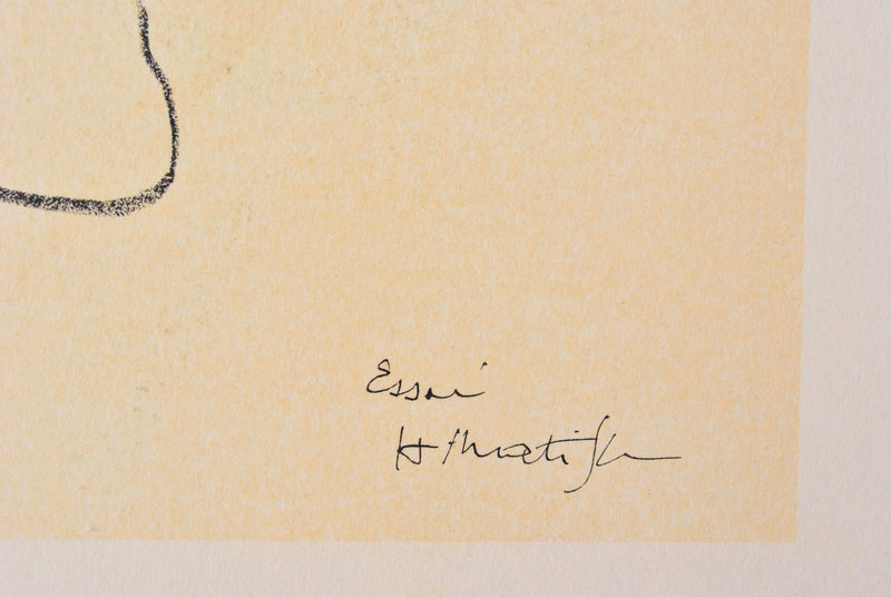 Henri MATISSE : Jeune beautée, Lithographie originale (photo de détail 7) - Crédit photo : Galerie Art.Paris