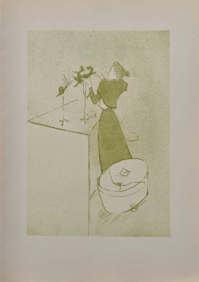 Henri DE TOULOUSE-LAUTREC : La chapelière, Gravure originale (vue générale) - Crédit photo : Galerie Art.Paris