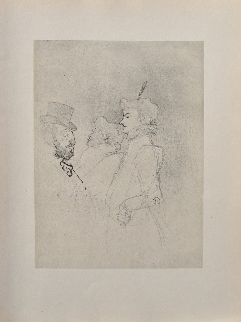 Henri DE TOULOUSE-LAUTREC : Mari porté sur la boisson, Gravure originale (vue générale) - Crédit photo : Galerie Art.Paris