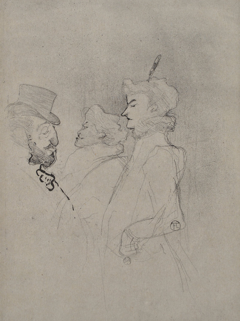 Henri DE TOULOUSE-LAUTREC : Mari porté sur la boisson, Gravure originale (photo de détail 4) - Crédit photo : Galerie Art.Paris