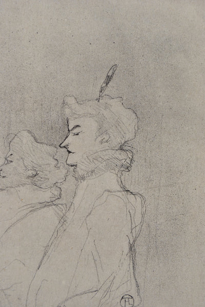 Henri DE TOULOUSE-LAUTREC : Mari porté sur la boisson, Gravure originale (photo de détail 5) - Crédit photo : Galerie Art.Paris