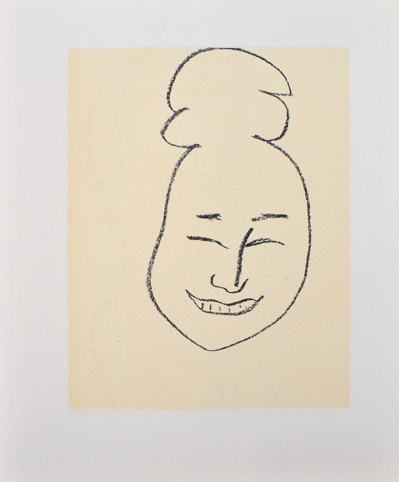 Henri MATISSE : Le masque de cérémonie, Lithographie originale (vue générale) - Crédit photo : Galerie Art.Paris