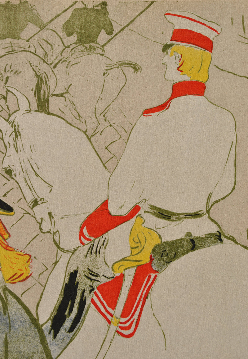 Henri DE TOULOUSE-LAUTREC : Le cavalier allemand, Gravure originale (photo de détail 3) - Crédit photo : Galerie Art.Paris