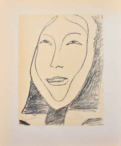 Henri MATISSE : Portrait d'Inuit, Lithographie originale (photo de détail 5) - Crédit photo : Galerie Art.Paris