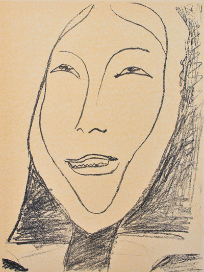 Henri MATISSE : Portrait d'Inuit, Lithographie originale (photo de détail 6) - Crédit photo : Galerie Art.Paris