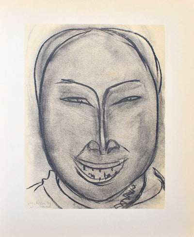 Henri MATISSE : Portrait d'Inuit, Lithographie originale (vue générale) - Crédit photo : Galerie Art.Paris