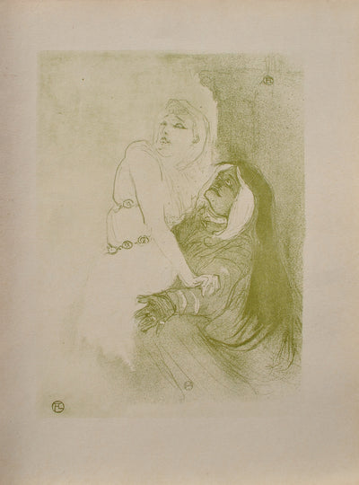 Henri DE TOULOUSE-LAUTREC : Sarah Bernhard dans Phèdre, Gravure originale (vue générale) - Crédit photo : Galerie Art.Paris