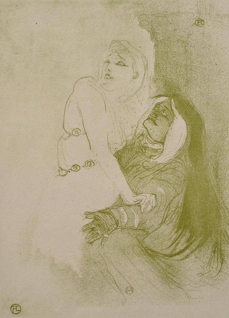 Henri DE TOULOUSE-LAUTREC : Sarah Bernhard dans Phèdre, Gravure originale (photo de détail 4) - Crédit photo : Galerie Art.Paris