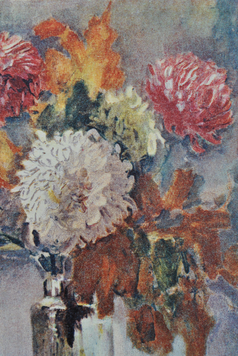 Kees VAN DONGEN : Le bouquet de pivoines, Gravure signée