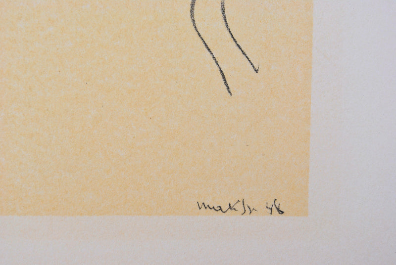 Henri MATISSE : Jolie femme aux cheveux longs, Lithographie originale (photo de détail 6) - Crédit photo : Galerie Art.Paris