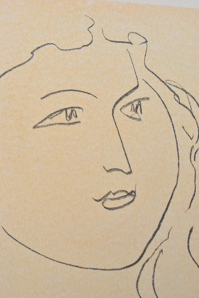 Henri MATISSE : Jolie femme aux cheveux longs, Lithographie originale (photo de détail 8) - Crédit photo : Galerie Art.Paris