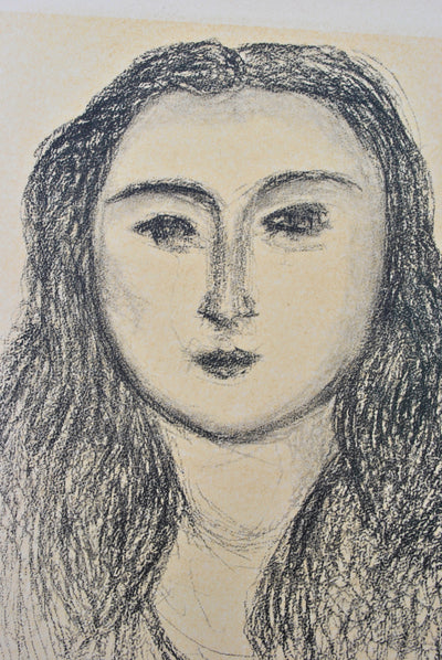 Henri MATISSE : Jolie femme aux cheveux longs, Lithographie originale (photo de détail 4) - Crédit photo : Galerie Art.Paris