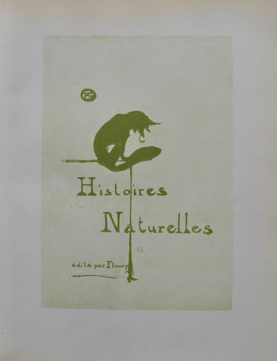 Henri DE TOULOUSE-LAUTREC : Histoires Naturelles, Gravure originale (vue générale) - Crédit photo : Galerie Art.Paris