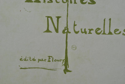 Henri DE TOULOUSE-LAUTREC : Histoires Naturelles, Gravure originale (photo de détail 3) - Crédit photo : Galerie Art.Paris