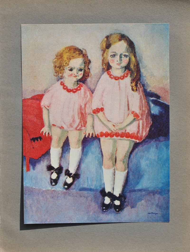 Kees VAN DONGEN : Les deux soeurs, Gravure signée