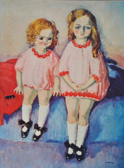 Kees VAN DONGEN : Les deux soeurs, Gravure signée