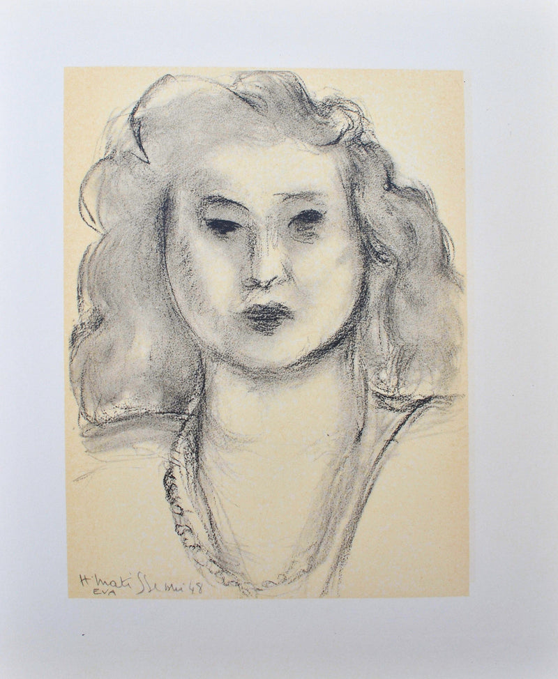 Henri MATISSE : Femme au collier, Lithographie originale (vue générale) - Crédit photo : Galerie Art.Paris