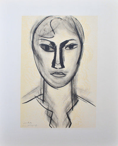 Henri MATISSE : Jacqueline Picasso, Lithographie originale (vue générale) - Crédit photo : Galerie Art.Paris