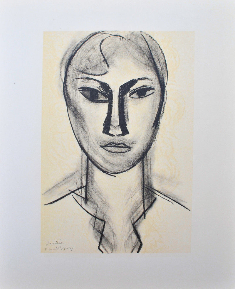 Henri MATISSE : Jacqueline Picasso, Lithographie originale (vue générale) - Crédit photo : Galerie Art.Paris