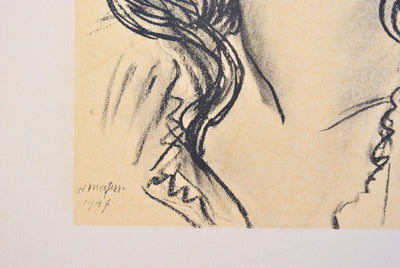 Henri MATISSE : Femme aux cheveux bouclés, Lithographie originale (photo de détail 3) - Crédit photo : Galerie Art.Paris