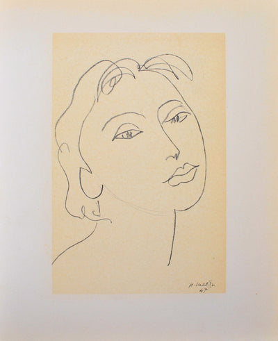 Henri MATISSE : Femme aux cheveux bouclés, Lithographie originale (photo de détail 7) - Crédit photo : Galerie Art.Paris