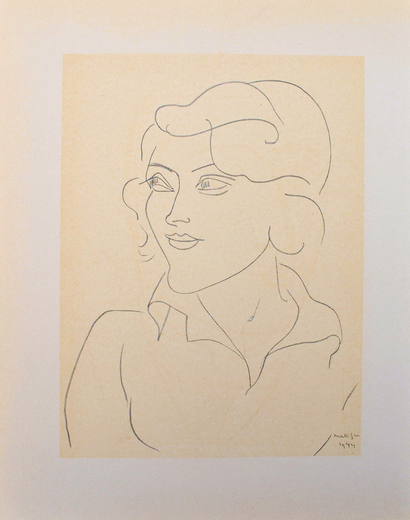 Henri MATISSE : La fille du bar, Lithographie originale (photo de détail 7) - Crédit photo : Galerie Art.Paris