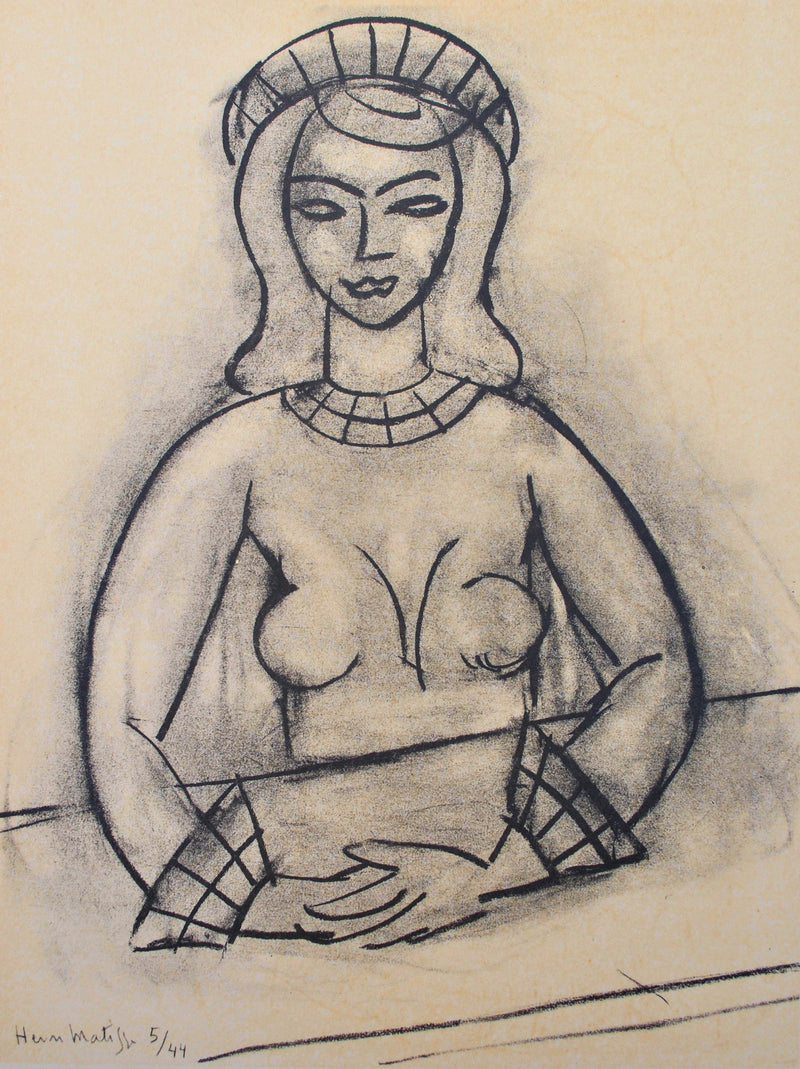 Henri MATISSE : La fille du bar, Lithographie originale (photo de détail 2) - Crédit photo : Galerie Art.Paris