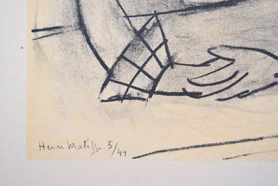 Henri MATISSE : La fille du bar, Lithographie originale (photo de détail 3) - Crédit photo : Galerie Art.Paris