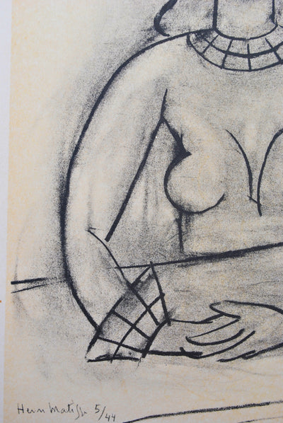 Henri MATISSE : La fille du bar, Lithographie originale (photo de détail 5) - Crédit photo : Galerie Art.Paris