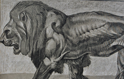 Mathurin MEHEUT : Le Lion, Lithographie originale (photo de détail 5) - Crédit photo : Galerie Art.Paris