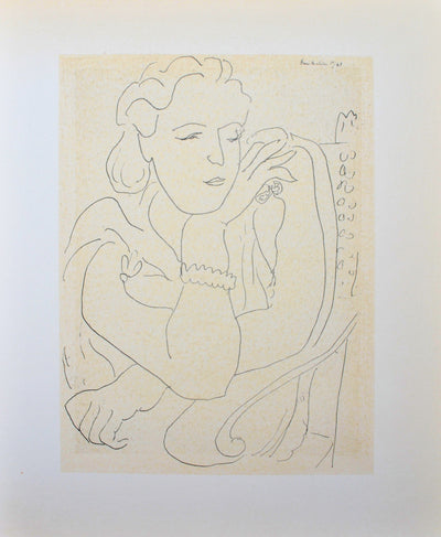 Henri MATISSE : Belle bourgeoise élégante, Lithographie originale (vue générale) - Crédit photo : Galerie Art.Paris