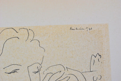 Henri MATISSE : Belle bourgeoise élégante, Lithographie originale (photo de détail 3) - Crédit photo : Galerie Art.Paris