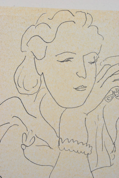 Henri MATISSE : Belle bourgeoise élégante, Lithographie originale (photo de détail 5) - Crédit photo : Galerie Art.Paris