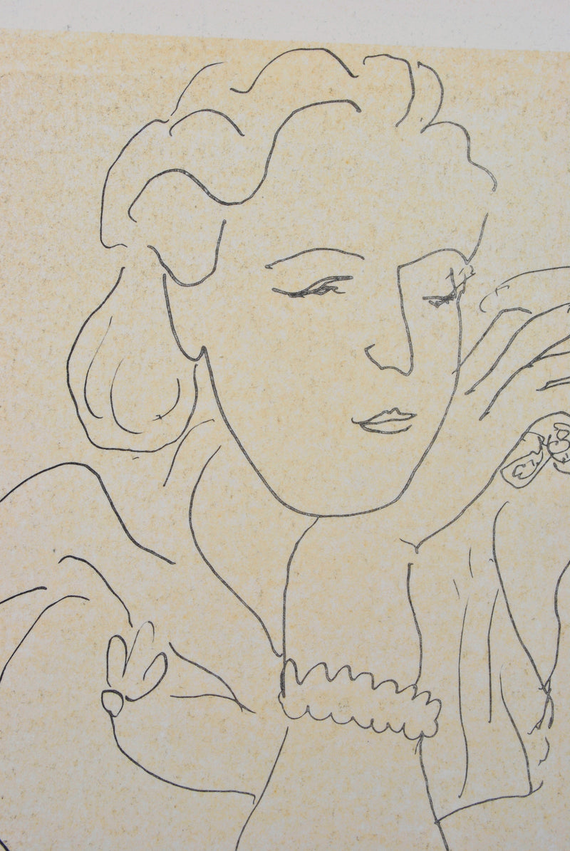 Henri MATISSE : Belle bourgeoise élégante, Lithographie originale (photo de détail 5) - Crédit photo : Galerie Art.Paris