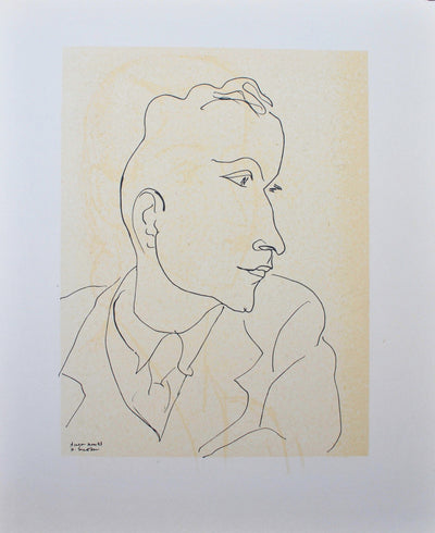 Henri MATISSE : Jean Cocteau, Lithographie originale (vue générale) - Crédit photo : Galerie Art.Paris