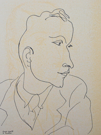 Henri MATISSE : Jean Cocteau, Lithographie originale (photo de détail 3) - Crédit photo : Galerie Art.Paris