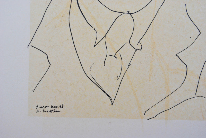 Henri MATISSE : Jean Cocteau, Lithographie originale (photo de détail 2) - Crédit photo : Galerie Art.Paris