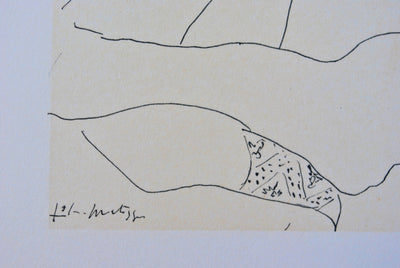 Henri MATISSE : Femme pensive, Lithographie originale (photo de détail 2) - Crédit photo : Galerie Art.Paris